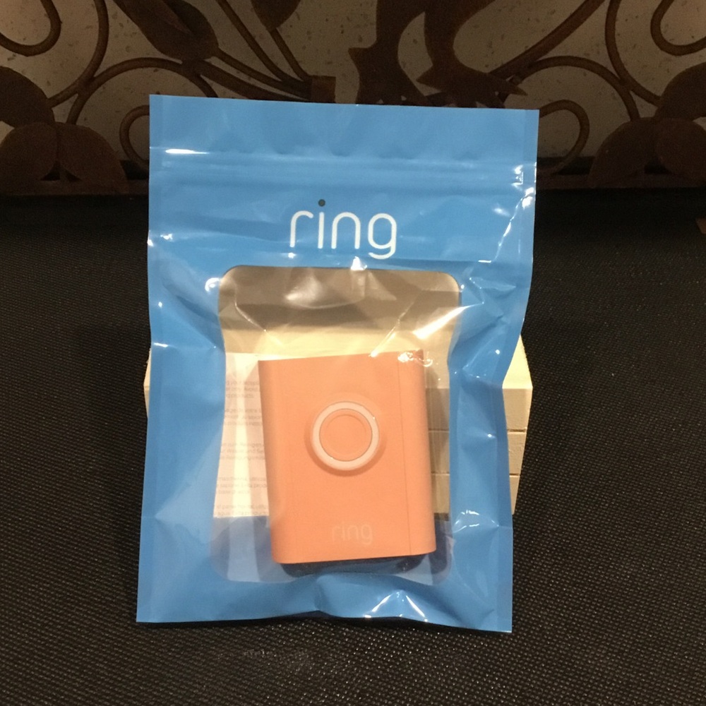NIP Ring Chime - Coral Pink Wireless Doorbell Accessory (cover)